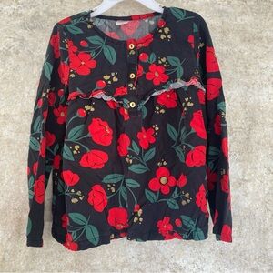 Carter's Red and Black Floral Kids Dress 🌺 size 7